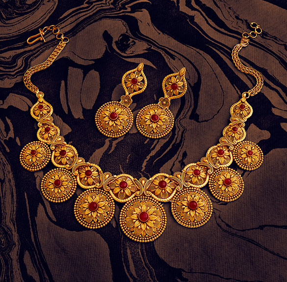 Khazana jewellery gold sales necklace designs with price